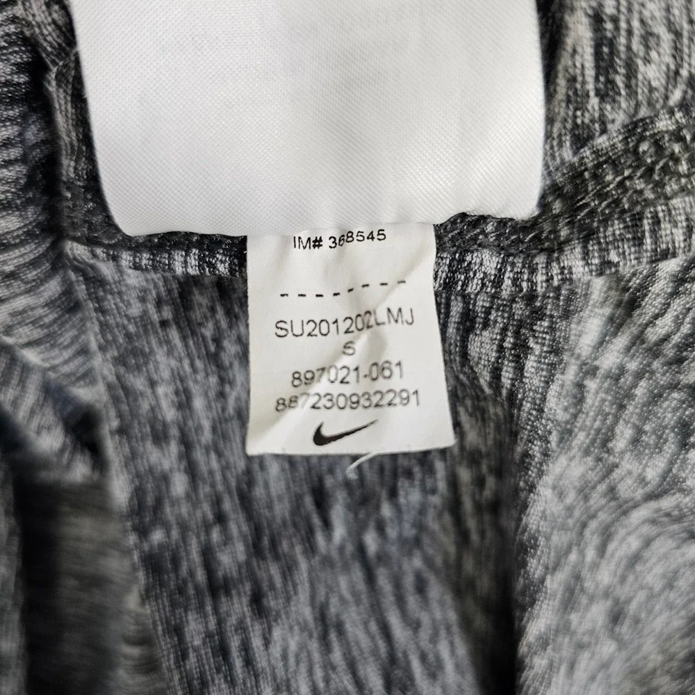 Nike Running Dri Fit Half Zip Pullover Long Sleeve Top Gray Womens Small Workout